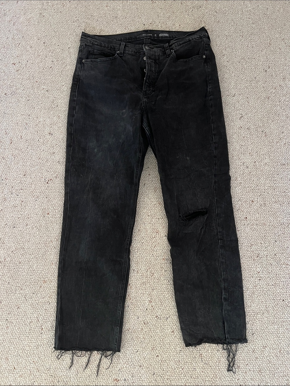 American Eagle Extra High Tide Sky-Hi Straight Secret Slim Pockets Size 14